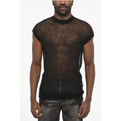 Dsquared2 Sleeveless Lightweight Crew-neck Sweater