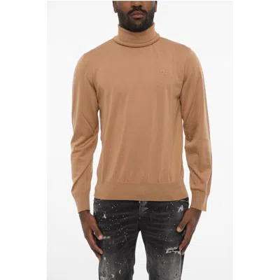 Dsquared2 Turleneck Sweater With Ton On Ton Monogram