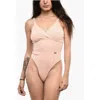 Dsquared2 V-neck Perforated Wool Body With Ribbed Details