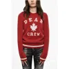 Dsquared2 Wool Blend Crew-neck Sweater With Embroidery