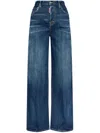 Dsquared2 Wide Leg High Waist Jeans