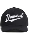 Dsquared2 Black Baseball Cap With Maxi Logo Lettering On The Front