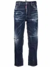 Dsquared2 Jennifer Cropped Skinny Jeans In Blue