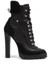 Dsquared2 120mm Round-toe Leather Boots In Black