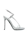 Dsquared2 140mm Leather Heeled Sandals In Transparent