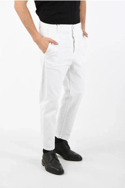 Dsquared2 17cm Denim Stretch Regular Fit Jeans In White