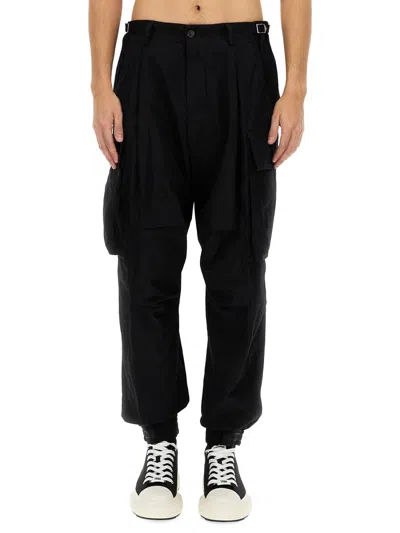 Dsquared2 2 Icon New Generation Cotton Ripstop 3d Cargo Pants In Black