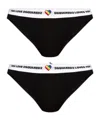 Dsquared2 2 Pieces Of Logo Briefs In Black