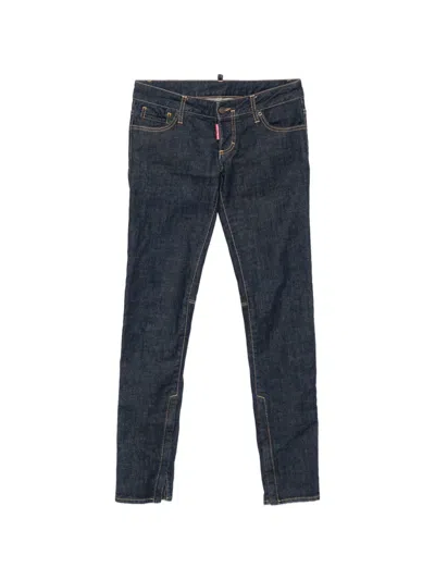 Pre-owned Dsquared2 2000s Low-rise Jeans In Blue