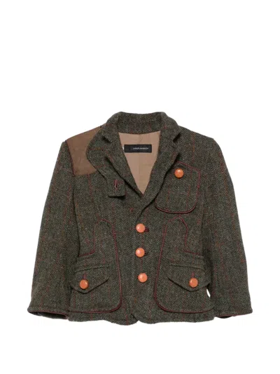 Pre-owned Dsquared2 2000s Tweed Patterned Jacket In Green