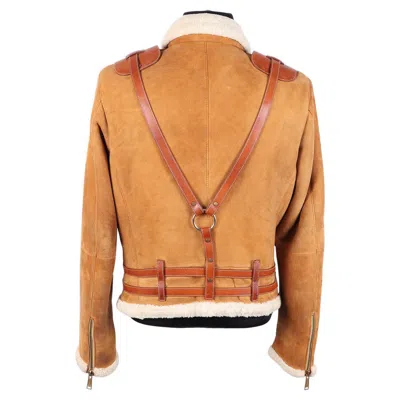 Pre-owned Dsquared2 2003 Fw Sheepskin Coat In Orange