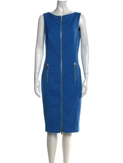 Pre-owned Dsquared2 2012 Midi Length Dress In Blue