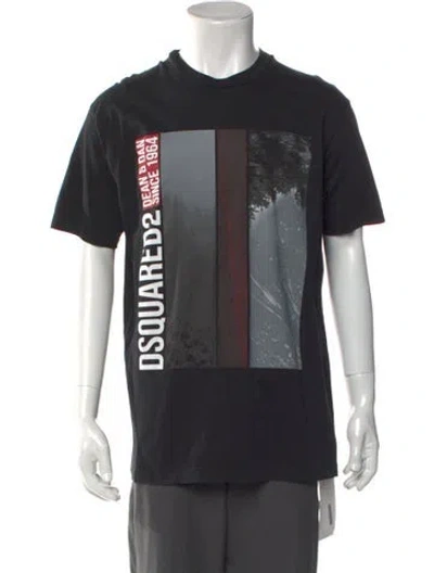 Pre-owned Dsquared2 2017 Graphic Print T-shirt In Black