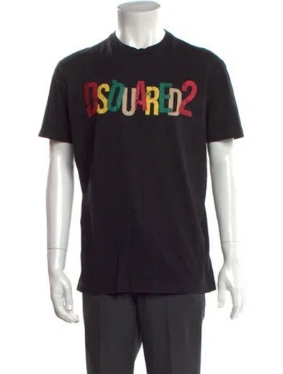 Pre-owned Dsquared2 2023 Graphic Print T-shirt In Black