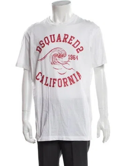 Pre-owned Dsquared2 2023 Graphic Print T-shirt In White