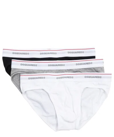 Dsquared2 3 Pack Briefs In White