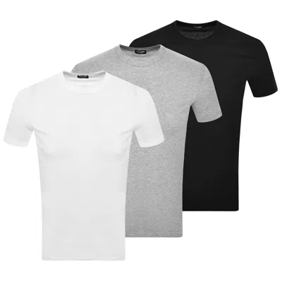 Dsquared2 3 Pack T Shirts In Black