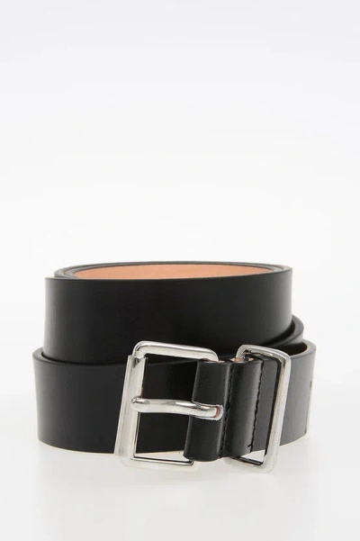 Dsquared2 30mm Leather Belt In Black