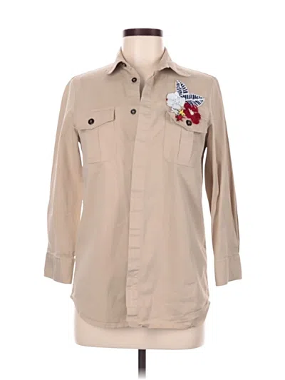 Pre-owned Dsquared2 3/4 Sleeve Button Down Shirt In Brown