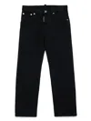 Dsquared2 Straight-leg Cotton-blend Jeans In Black