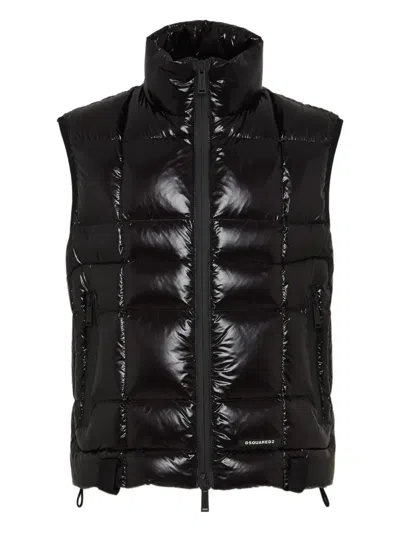 Dsquared2 3d Weste In Black