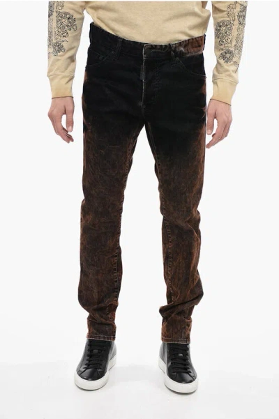 Dsquared2 5 Pocket Cool Guy Fit Velour Pants In Brown