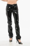 Dsquared2 5-pocketed Low Rise Eco Patent Leather Pants