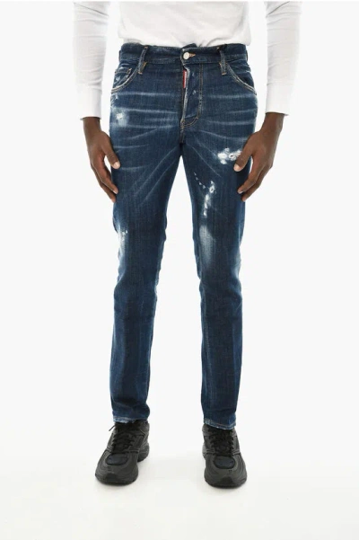 Dsquared2 Pants 5 Pockets In Blue