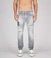 Dsquared2 Man Jeans Light Grey Size 38 Cotton, Elastane In Grey