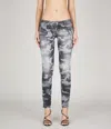 Dsquared2 Camouflage-print Skinny Jeans In Black