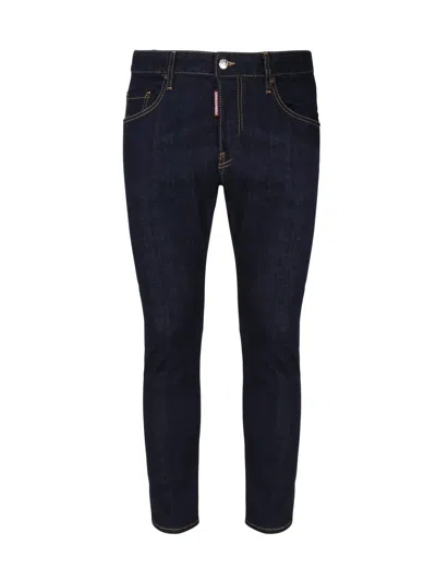 Dsquared2 5 Pockets Jeans In Cotton Denim In Blue