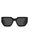 Dsquared2 53mm Rectangular Sunglasses In Black/ Grey Shaded