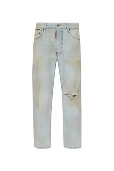 Dsquared2 5-pocket Casual Trousers In Navy Blue