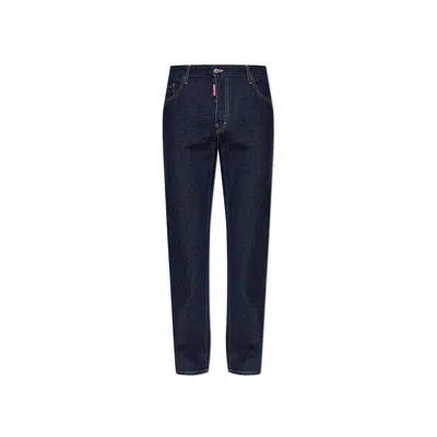 Dsquared2 5-pocket Trousers Edition In Navy Blue