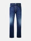 Dsquared2 642 Blue Cotton Denim Jeans In Blue