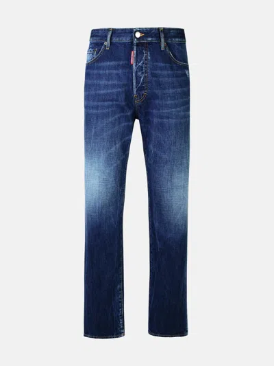 Dsquared2 642 Blue Cotton Denim Jeans