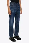 Dsquared2 642 Dark Pressed Wash Jeans In Navy