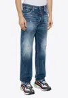 Dsquared2 Medium Galaxy Wash Cool Guy Jeans In Faded Blue Men In Blue