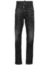 Dsquared2 642 Distressed Straight-leg Jeans In Grey