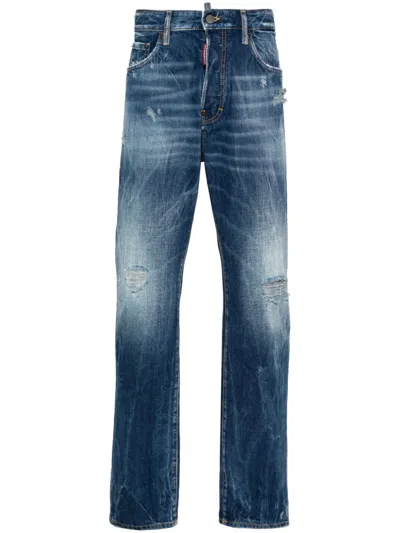 Dsquared2 Medium Galaxy Wash Cool Guy Jeans In Faded Blue Men