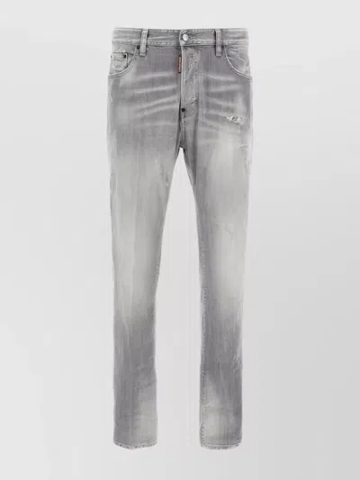 DSQUARED2 '642' FADED EFFECT DISTRESSED JEANS