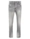 Dsquared2 Dsquared Grey Stretch Denim Skater Jeans In Neutral
