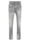 Dsquared2 Dsquared Grey Stretch Denim Skater Jeans In Gray