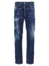 Dsquared2 642 Distressed Jeans Faded Effect In Blue