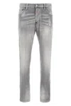 Dsquared2 Dsquared Grey Stretch Denim Skater Jeans In Gray