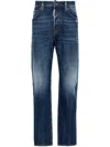 Dsquared2 Cool Guy Blue Jeans With Faded Effect In Denim Man In Navy Blue