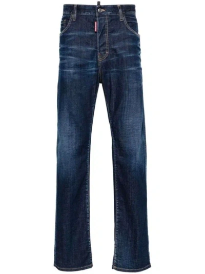 Dsquared2 642 Straight-leg Denim Jeans In Black