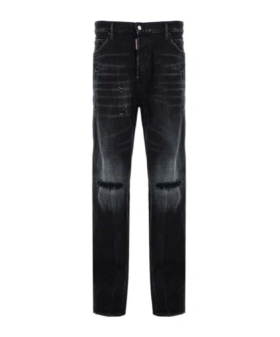 DSQUARED2 DSQUARED2 DISTRESSED STRAIGHT-LEG JEANS