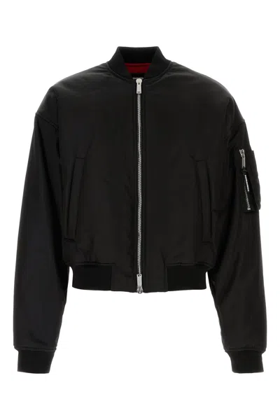 DSQUARED2 DSQUARED BLACK NYLON 80'S BOMBER JACKET
