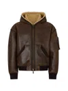 Dsquared2 80's Bomber Jacket In Brown